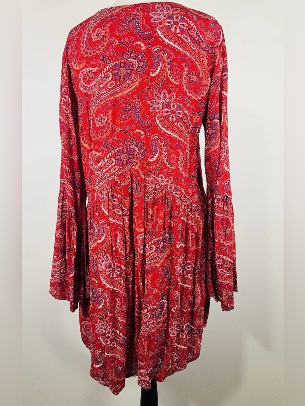 Tigerlily Mayfield Paisley Smock Dress Size Us 8 Au 12 Festival Boho Chic Flowy - Picture 7 of 10